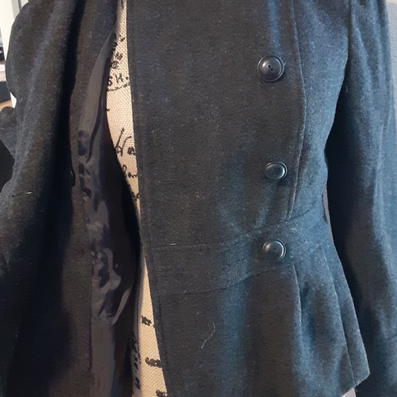 Ann Taylor Loft short wool peacoat. 0 NWOT - Picture 13 of 14